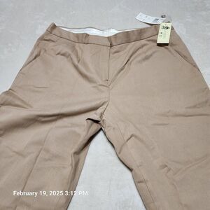 Austin Reed Women's 14W Gabriel Khakis Straight Leg Flat Front Minor Stain on LF